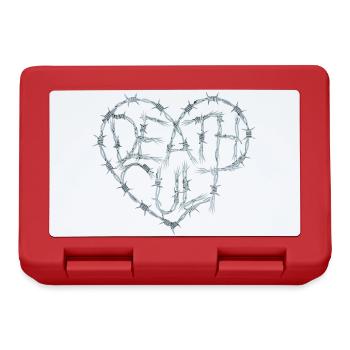 Death Cut Heart of Barbed Wire Dark Gothic Love - Lunchbox - red - Front
