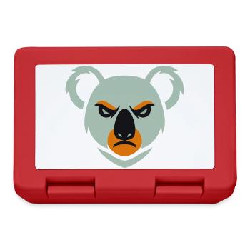Wütender Koala Blick - Brotdose - Rot - Vorne