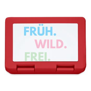 Früh Wild Frei – Frühlingsfest Festival Outfit - Brotdose - Rot - Vorne