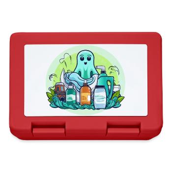 Grüner Reinigungsgeist Cartoon - Boîte à goûter - rouge - Devant