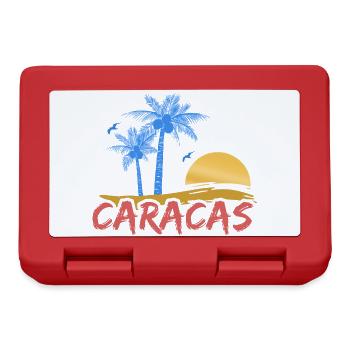 Urlaub Caracas - Brotdose - Rot - Vorne