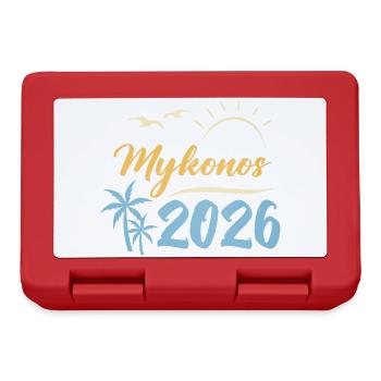 Mykonos 2026 - Brotdose - Rot - Vorne