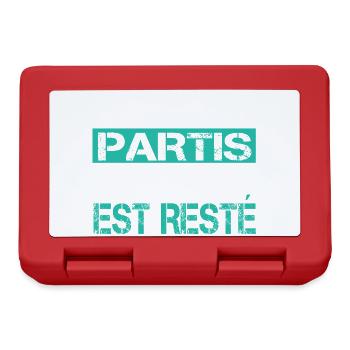 Chauve Cadeau humour personnalisé - Boîte à goûter - rouge - Devant