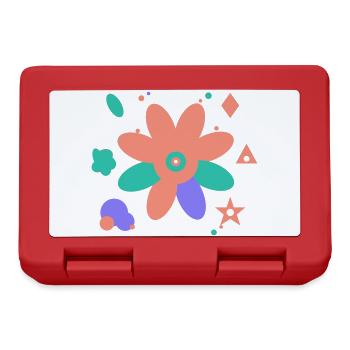 Colorful design of modern art - Lunchbox - red - Front