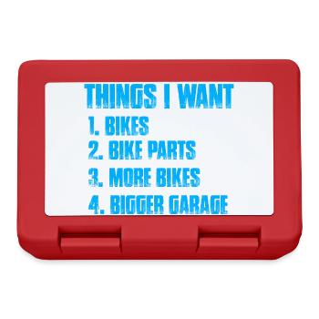 Ce que je veux : Vélo VTT Descente - Boîte à goûter - rouge - Devant