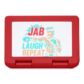 Jab Laugh Repeat Gloves Boxing Gloves - Lunchbox - red - Front