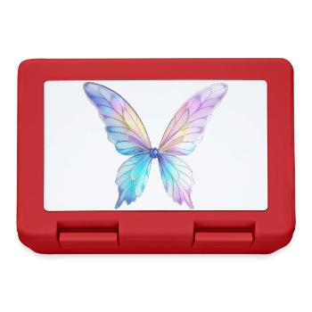 Feenflügel Design - Brotdose - Rot - Vorne