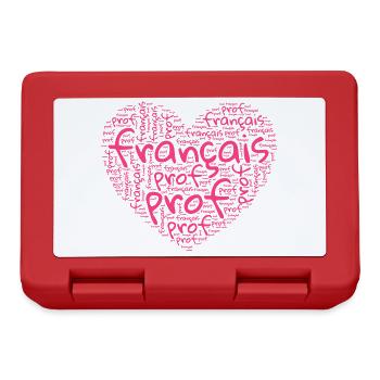 Enseignante De Français Meilleure Prof De Français - Boîte à goûter - rouge - Devant