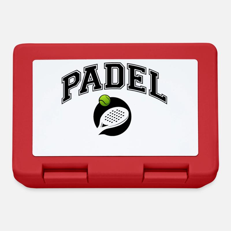 Padel - Gift for padel players - Lunchbox - red