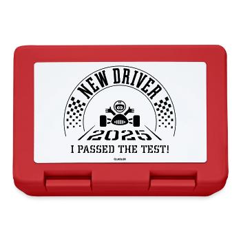 New Driver 2025 – I Passed The Test! (Black) - Lunchbox - red - Front