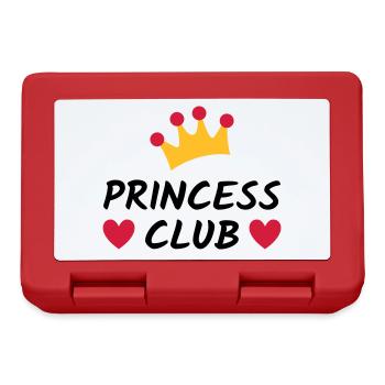 Princess club (Krone, Herzen) - Brotdose - Rot - Vorne