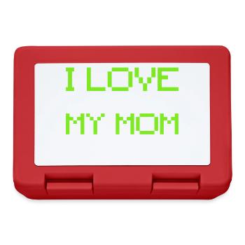 I Love My Mom - Gamer Teen Boys Funny Video Game - Boîte à goûter - rouge - Devant