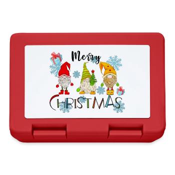 Joyeux Noël Sweet Gnome Cadeaux de Noël - Boîte à goûter - rouge - Devant