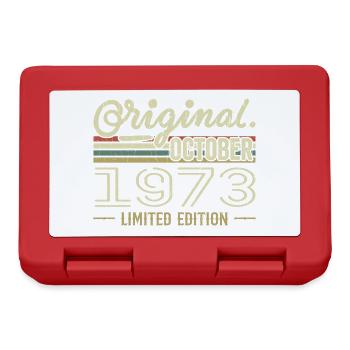 Born in October 1973 Retro Birthday October 1973 - Lunchbox - red - Front
