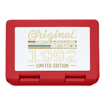 Born in October 1992 Retro Birthday October 1992 - Lunchbox - red - Front
