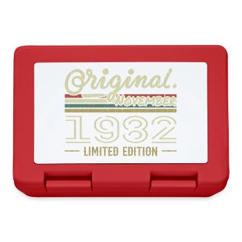 November 1982 - November 1982 Birthday Gift - Lunchbox - red - Front