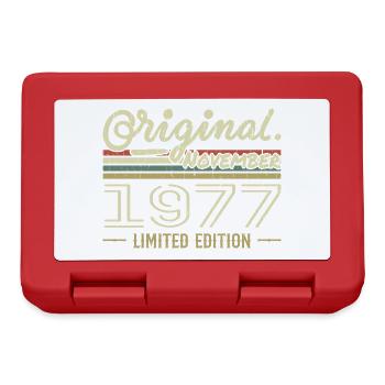 November 1977 - November 1977 Birthday Gift - Lunchbox - red - Front