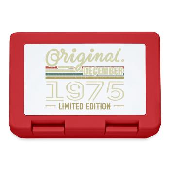 December 1975 Birthday December 1975 December - Lunchbox - red - Front