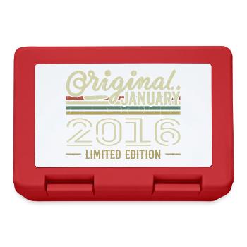 January 2016 Birthday January 2016 Gift 2016 - Lunchbox - red - Front