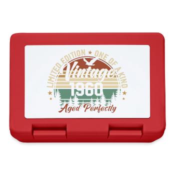 Jahrgang 1960er Retro 1960er Jahre Geburtstagsgeschenk - Brotdose - Rot - Vorne