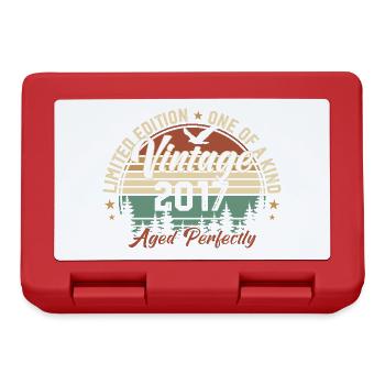 Vintage 2017 Retro 2017 Birthday Gift 2017 - Lunchbox - red - Front