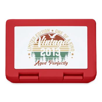 Vintage 2013 Retro 2013 Birthday Gift 2013 - Lunchbox - red - Front