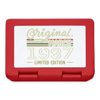 Born in March 1987 Birthday Gift March 1987 - Lunchbox - red - Front
