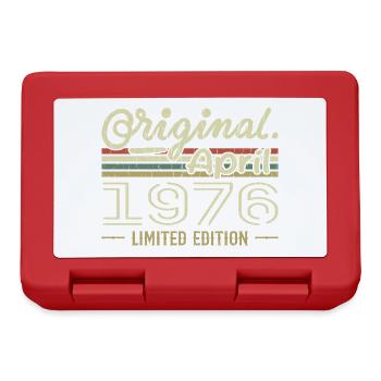 April 1976 49th Anniversary Gift April 1976 - Lunchbox - red - Front