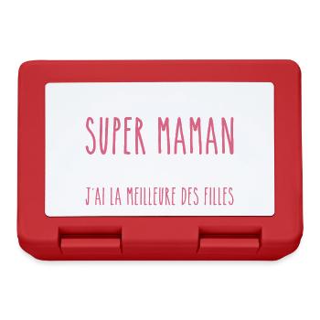 J'ai la meilleure des filles - Boîte à goûter - rouge - Devant