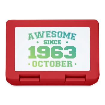 October 1963 - October 1963 Birthday Gift - Lunchbox - red - Front