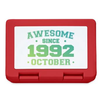 October 1992 - October 1992 Birthday Gift - Lunchbox - red - Front