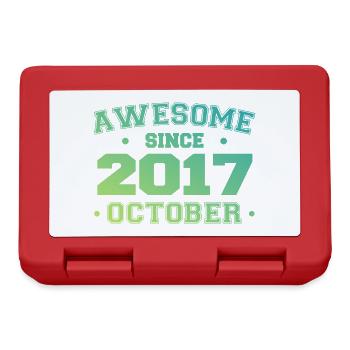 October 2017 - October 2017 Birthday Gift - Lunchbox - red - Front