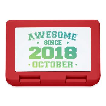 October 2018 - October 2018 Birthday Gift - Lunchbox - red - Front