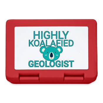 Geologist Koalafied Geology - Lunchbox - red - Front