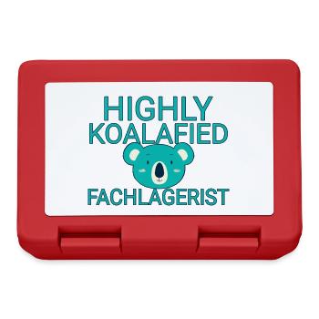 Fachlagerist Koalafied - Brotdose - Rot - Vorne