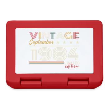 Vintage Septembre 1984 Septembre 1984 September - Lunchbox - red - Front