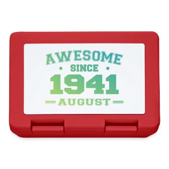 1941 Août Année Naissance Anniversaire Août 1941 - Boîte à goûter - rouge - Devant