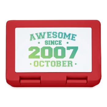 October 2007 - October 2007 Birthday Gift - Lunchbox - red - Front