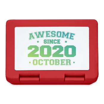 Octobre 2020 - Cadeau Anniversaire Octobre 2020 - Boîte à goûter - rouge - Devant