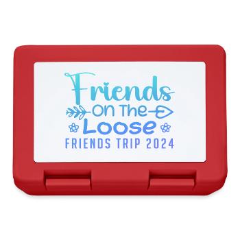 Friends On The Loose Friends Trip 2024 Vacation - Boîte à goûter - rouge - Devant