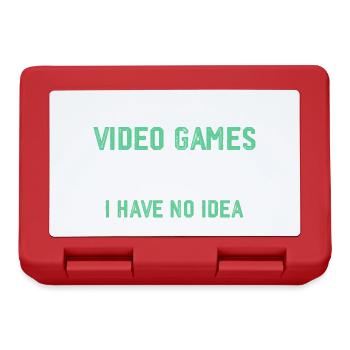A Day Without Video Games, Funny Gamer, Gaming - Lunchbox - red - Front
