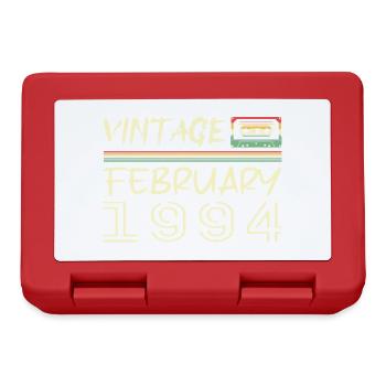 Februar 1984 Bestes Geschenk Februar 1984 - Brotdose - Rot - Vorne