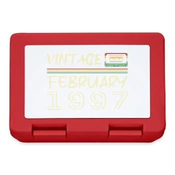 Februar 1997 Bestes Geschenk Februar 1997 Februar - Brotdose - Rot - Vorne