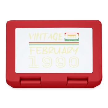 Februar 1990 Bestes Geschenk Februar 1990 Februar - Brotdose - Rot - Vorne
