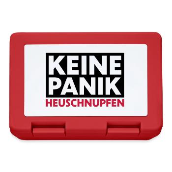 Keine Panik Heuschnupfen - Brotdose - Rot - Vorne