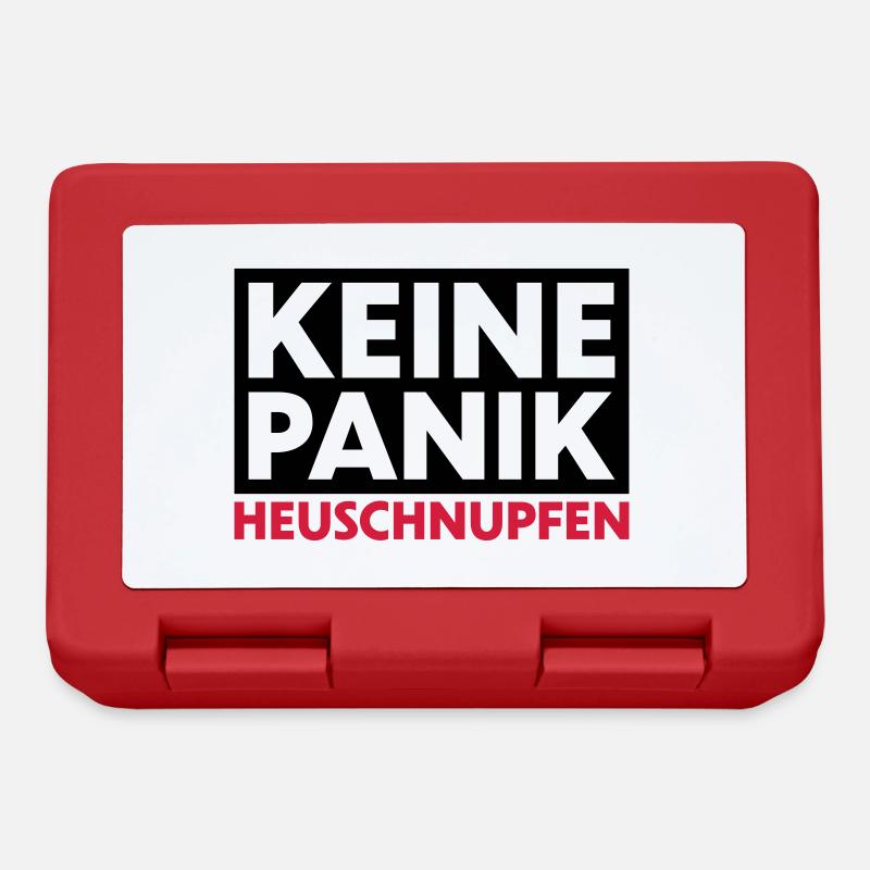 Keine Panik Heuschnupfen - Brotdose - Rot