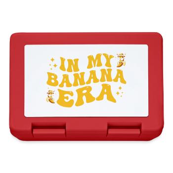In My Banana Era Funny Banana Lover Retro Bananas - Boîte à goûter - rouge - Devant
