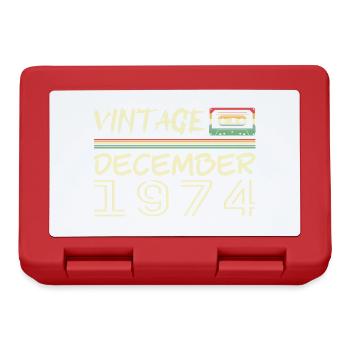 1974 Décembre 1974 Jubilé Décembre 1974 - Boîte à goûter - rouge - Devant