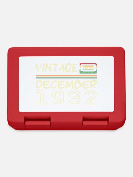 1982 Dezember 1982 Jubiläum Dezember 1982 - Brotdose - Rot
