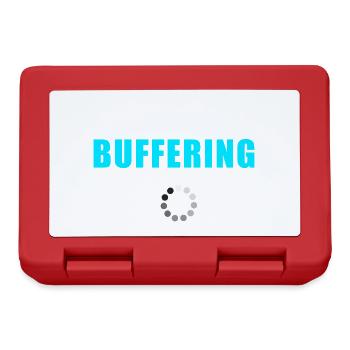 Brain Buffering Shirt - lustig Overthinking Shirt - Brotdose - Rot - Vorne